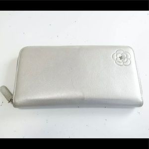 Authentic Chanel Camillia flower long wallet